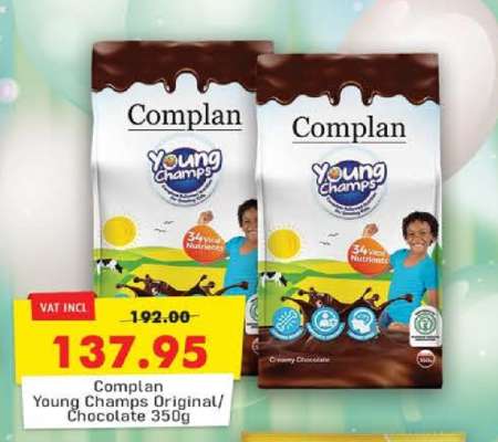 Complan Young Champs Original/Chocolate 350g