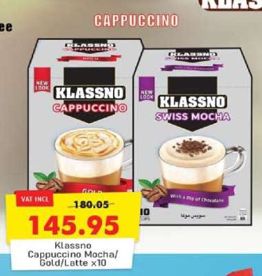 Klassno Cappuccino Mocha/Gold/Latte x10