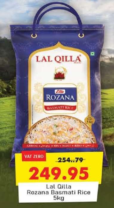 Lal Qilla Rozana Basmati Rice 5kg