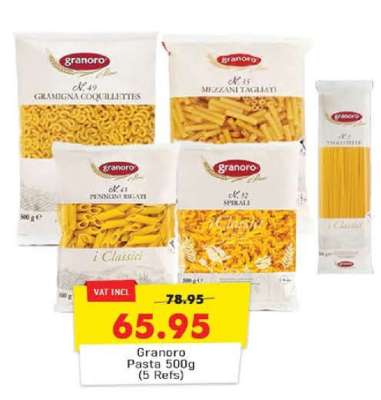 Granoro Pasta 500g (5 Refs)