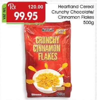 Heartland Cereal Crunchy Chocolate/Cinnamon Flakes 500g