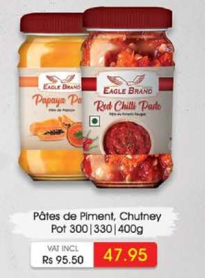 Pâtes de Piment, Chutney