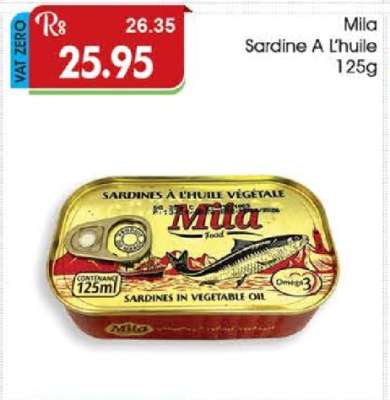 Mila Sardine A L'huile 125g