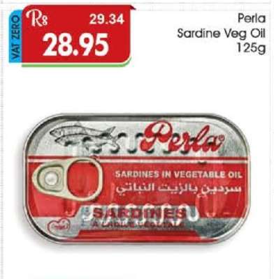 Perla Sardine Veg Oil 125g