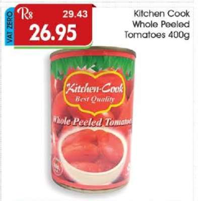 Kitchen Cook Whole Peeled Tomatoes 400g
