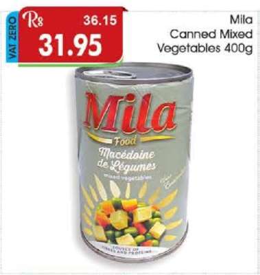 Mila Canned Mixed Vegetables 400g