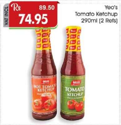Yeo's Tomato Ketchup 290ml (2 Refs)