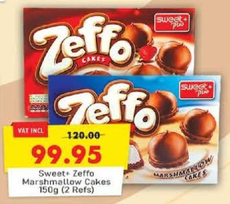 Sweet+ Zeffo Marshmallow Cakes 150g (2 Refs)