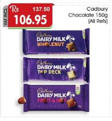Cadbury Chocolate 150g (All Refs)