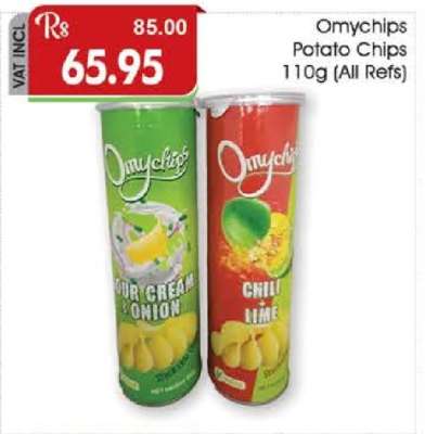 Omychips Potato Chips 110g (All Refs)