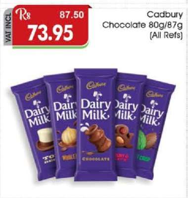 Cadbury Chocolate 80g/87g