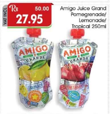 Amigo Juice Grand Pomegranate/Lemonade/Tropical 250ml
