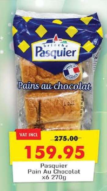 Pasquier Pain Au Chocolat x6 270g