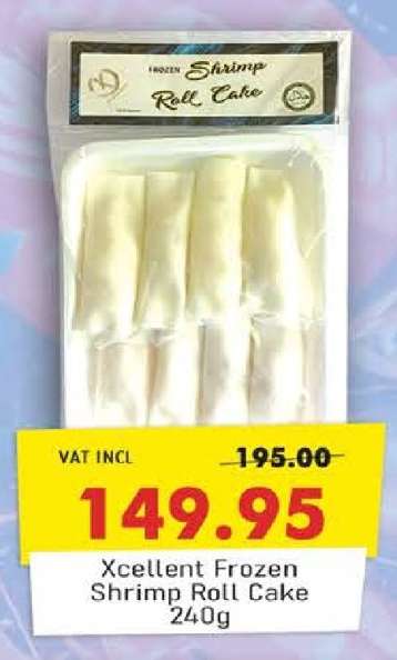 Xcellent Frozen Shrimp Roll Cake 240g