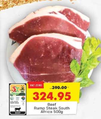 Beef Rump Steak South Africa 500g