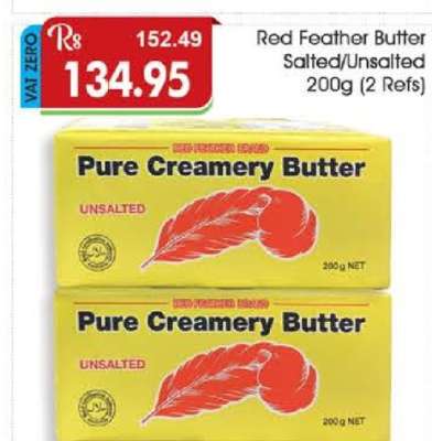 Red Feather Butter Salted/Unsalted 200g (2 Refs)
