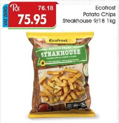 Ecofrost Potato Chips Steakhouse 9/18 1kg