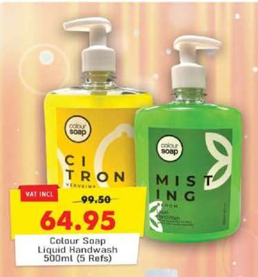 Colour Soap Liquid Handwash 500ml (5 Refs)