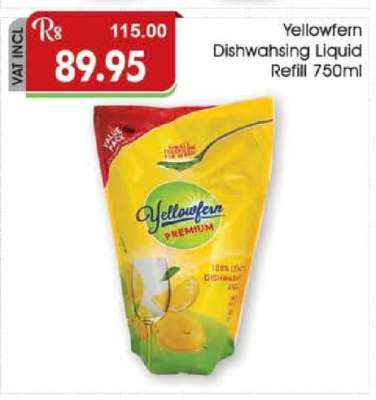 Yellowfern Dishwashing Liquid Refill 750ml