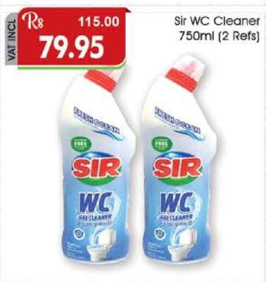 Sir WC Cleaner 750ml (2 Refs)