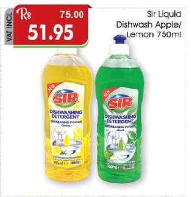 Sir Liquid Dishwash Apple/Lemon 750ml