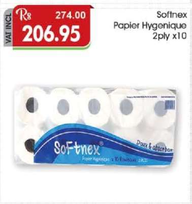Softnex Papier Hygenique 2Ply x10