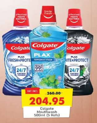 Colgate Mouthwash 500ml (5 Refs)