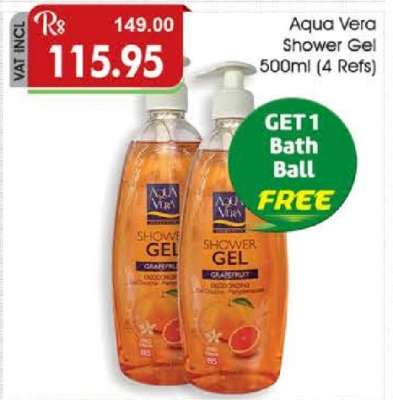Aqua Vera Shower Gel 500ml (4 Refs)