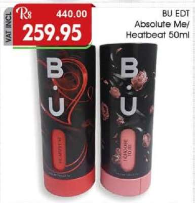 BU EDT Absolute Me/Heatbeat 50ml