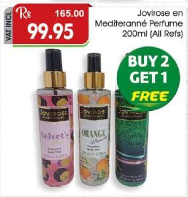Jovirose en Mediterranné Perfume 200ml (All Refs)