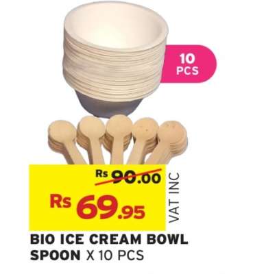 BIO ICE CREAM BOWL SPOON X 10 PCS