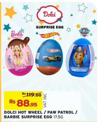 DOLCI HOT WHEEL / PAW PATROL / BARBIE SURPRISE EGG