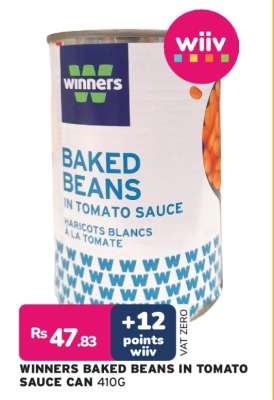 WINNERS BAKED BEANS IN TOMATO SAUCE CAN