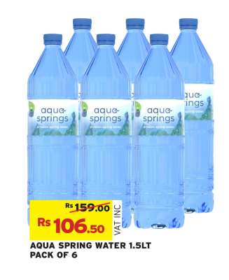 AQUA SPRING WATER 1.5LT PACK OF 6