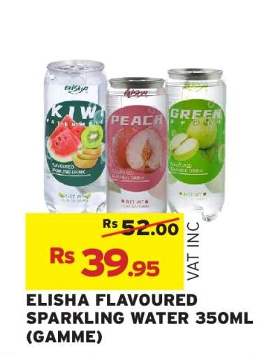 ELISHA FLAVOURED SPARKLING WATER 350ML (GAMME)