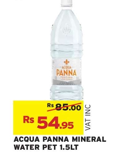 ACQUA PANNA MINERAL WATER PET 1.5LT