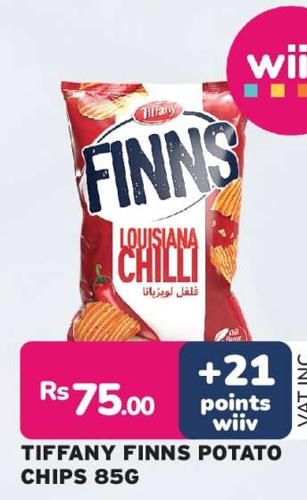 TIFFANY FINNS POTATO CHIPS 85G