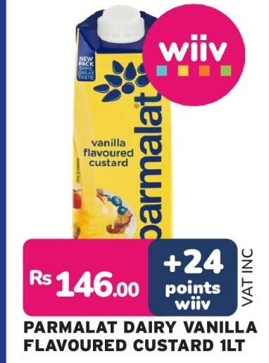 PARMALAT DAIRY VANILLA FLAVOURED CUSTARD 1LT