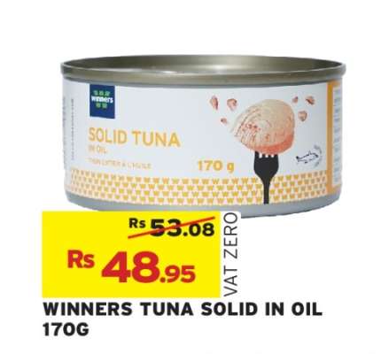 WINNERS TUNA SOLID IN OIL 170G
