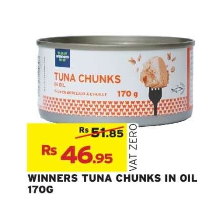 WINNERS TUNA CHUNKS IN OIL 170G