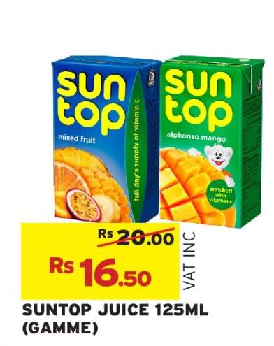 Suntop Juice 125ml (Gamme)