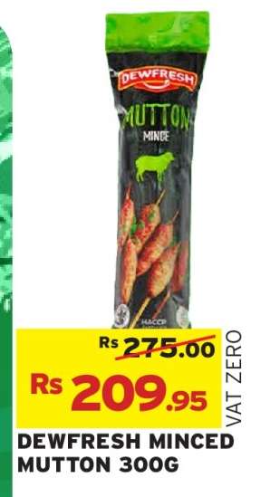 DEWFRESH MINCED MUTTON 300G