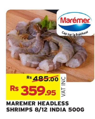 MAREMER HEADLESS SHRIMPS 8/12 INDIA 500G