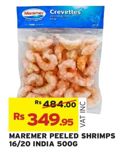 MAREMER PEELED SHRIMPS 16/20 INDIA 500G