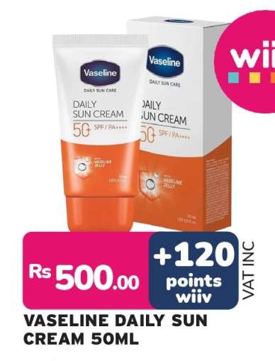 VASELINE DAILY SUN CREAM 50ML