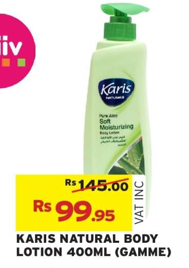 KARIS NATURAL BODY LOTION 400ML (GAMME)