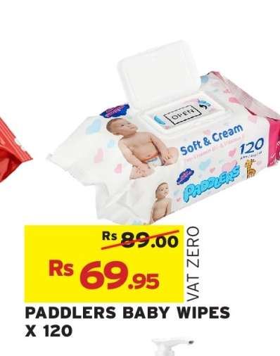 PADDLERS BABY WIPES X 120