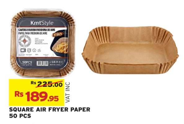 SQUARE AIR FRYER PAPER 50 PCS