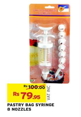 PASTRY BAG SYRINGE 8 NOZZLES