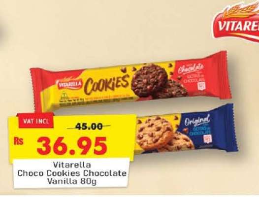 Vitarella Choco Cookies Chocolate/Vanilla 80g
